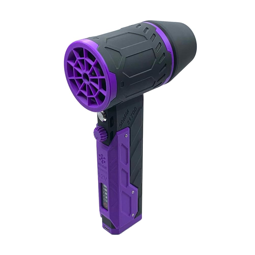 Littimoon Fan 50mm Brushless Motor Violent Fan Dust Blower Handheld Fan 4000mAh Duct Fan for Car Cleaning