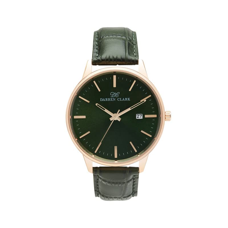Darren Clark Analog Green Dial Leather Straps Japness Quartz Premium Watch for Men 1001L-L0314 (B0C33RQ8P4) Amazon Price History, Amazon Price Tracker
