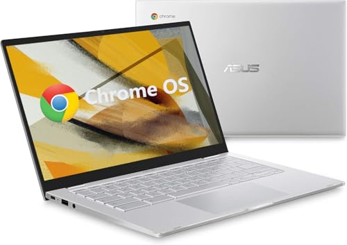 ASUS Chromebook C425T Laptop, 14' Notebook, Intel Core m3-8100Y Processor, 4GB RAM, 128GB eMMC Storage, Backlit Keyboard, Chrome OS(Renewed)