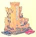 Miniature Castle - N Trains Train Layout Building