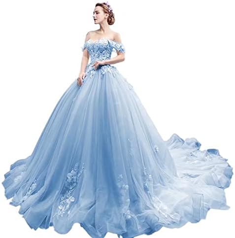 Mouccy Simple Lace Sky Blue Quinceanera Dresses Puffy Off Shoulder Prom Gowns Princess Beaded Sweet 15 16 Ball Gown Petite Size 2