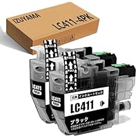 Amazon.co.jp: ブラザー(Brother)用 LC411-4PK 互換インク