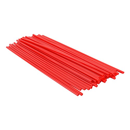 BLACK OPS SPOKE COVERS RED 36pc PLASTIC 300mm