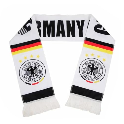 DIFLAX Deutschland Fußball HD Strickschal, Germany Deutschland Fußball Strickschal, Herren Fanartikel Deutschland, Deutschland Schal, für Fußballspiele, Fantreffen, Sportveranstaltungen