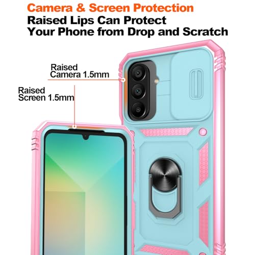 Coque Samsung Galaxy A26 5G robuste de qualité militaire couleur vert - 4