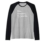 Receta de cóctel Negroni Camiseta Manga Raglan