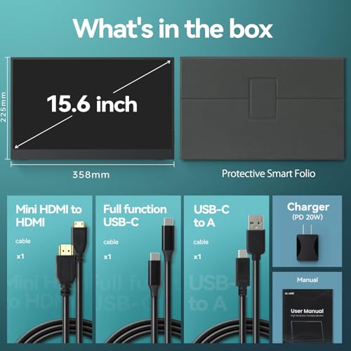 Intehill モバイルモニター 240Hz 15.6インチ Fast IPS・FreeSync・HDR対応 2ms応答速度・sRGB 100%・CNCアルミボディ採用 USB-C & HDMIポート搭載 軽量 薄型 モバイルディスプレイ F15ND の商品画像 6