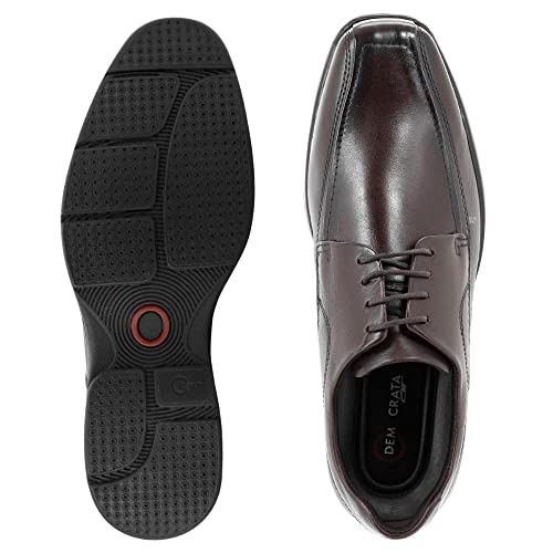 Sapato Smart Comfort Air Spot Marrom Cadarço-Marrom-41