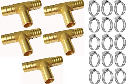 Youho KK181102009 3/4 Brass Hose Barb Tee cover