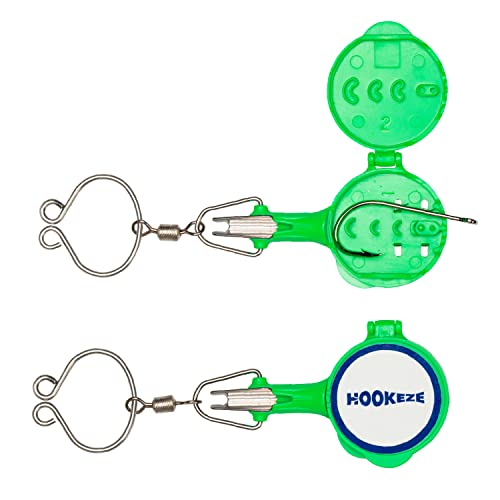 Image of HOOK-EZE Fishing Knot Tying Tool | Protect from Fish Hooks | Tie Fishing Knots Easily | Cool Gadgets for Fishermen | Ice Fly Fishing | Fishing Accessories for Beginner Anglers | Nail Knot Tool