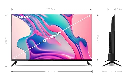 SHARP 43FD2E Full HD Smart TV, (108 cm/43 Zoll, Roku TV nur in Deutschland verfügbar, Rahmenlos, HDR10, Dolby Digital) – Bild 5