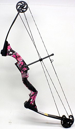 Darton Ranger-X Womans or Girls Bow - 15-50 lb weight - 17"-28" draw (Muddy Girl Pink Camo)