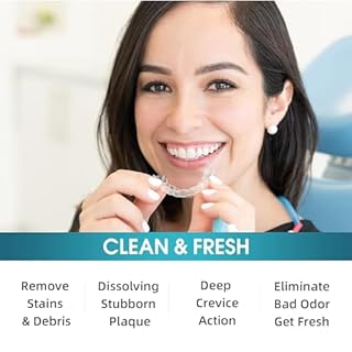 Retainer Cleaner Tablets Invisalign Cleaner Denture Cleaning Tablets,Remove Stains Away,3 Month Nature Supply - Use for Invisible Clear Aligner,Partials Full Dentures,Night Guard,Mouthguard by Y-Kelin
