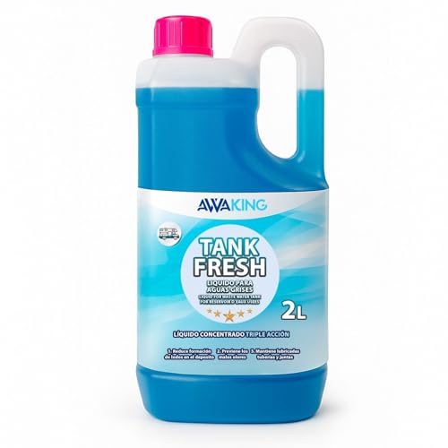 AWAKING Tank Fresh 2L | Nettoyant pour Réservoir d’Eaux Usées | Réduit les Mauvaises Odeurs | Entretien Régulier des Toilettes Chimiques | Pour...