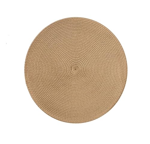 Set de table tissé rond de 34cm de diamètre au design soigné - 3