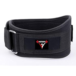 VICTORY Ultra Multipurpose Weight Lifting Belt & Abdomen Support Belt for Back Support Comfortable & Durable for Weightlifting, Gym, Workout, Bodybuilding, Lumbar Back Supporting Belt – Black (Medium)