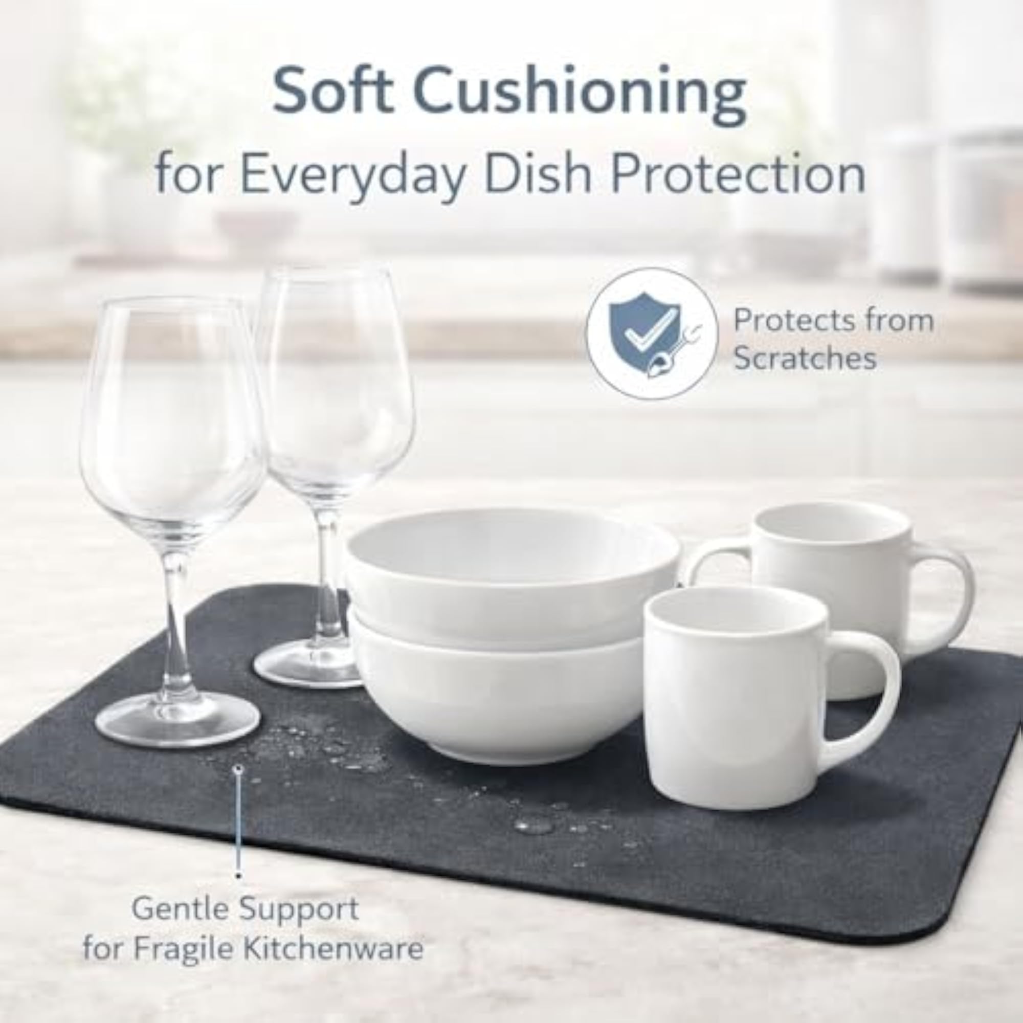 Dish Drying Mat for Kitchen, Mixed Animal Print