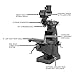 JET Variable-Speed Vertical Mill, 2 HP, 115/230V 1Ph (Model JTM-4VS-1)
