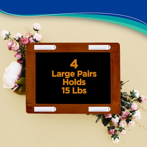 Large Picture Hanging Strips Heavy Duty - 40x Pcs, Wall Hanging Advesive Strips for Damage-Free Picture Hanger, Mounting of Photos, Frames, and Wall Décor