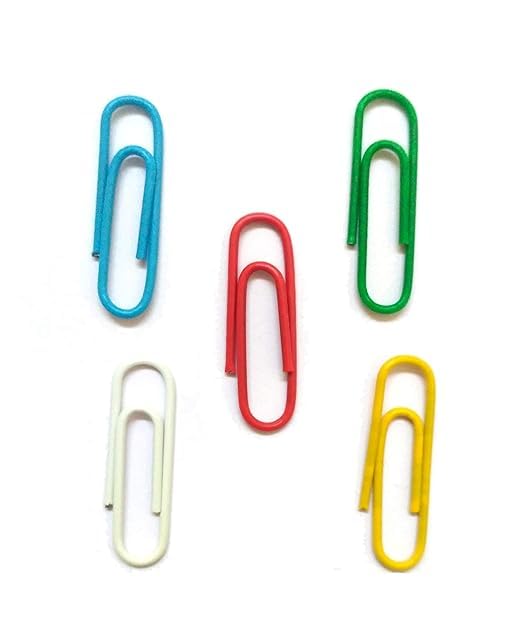 CYSQO Paper Clips, U Clips, Gem Clips Multi-Colored for Office Home & School - 160 Clips 1