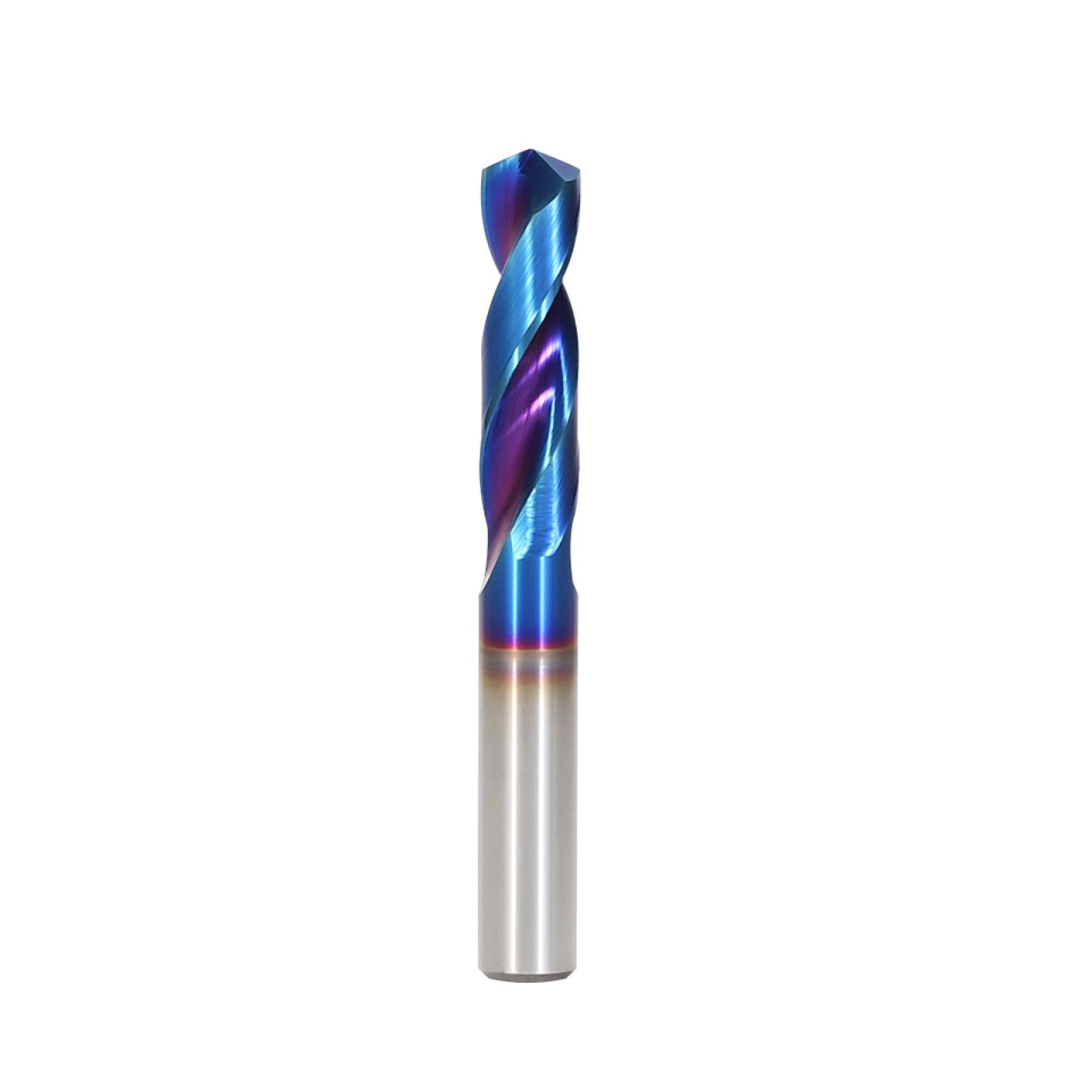 Punte in carburo di tungsteno Hrc65° Punte per metallo per lavorazione di metalli duri Utensile per foratura in acciaio per tornio CNC 0,5-20,0 mm (6,7 mm x 30 x 60 L)
