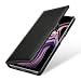 Produktbild StilGut Book Type Lederhülle für Samsung Galaxy Note 9. Seitlich klappbares Flip-Case aus Echtleder, Schwarz mit Clip