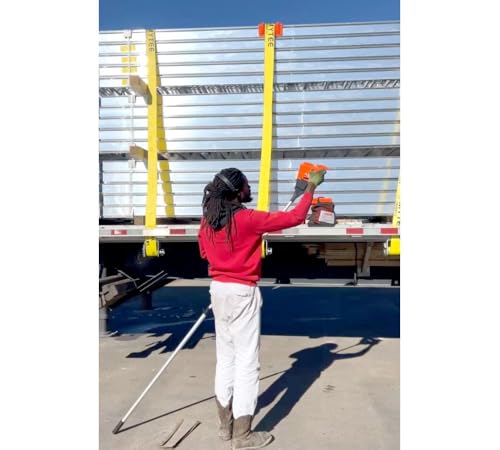 Mytee Products 8ft Edge Protector Pole for Flatbed Trucks - Corner Protector Placement Tool - Adjustable Extension Handle for V-Shaped Boards & V Edge Guards by Mytee Products - Image 6