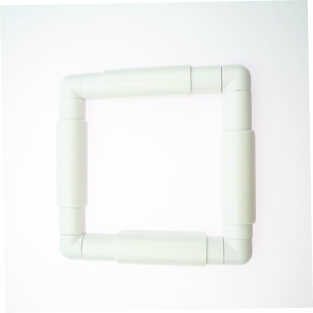 Anneome White Clamp Embroidery Frame for Cross Stitch Quilting Needlepoint Lightweight Clip Frame Easy to Assemble and Carry