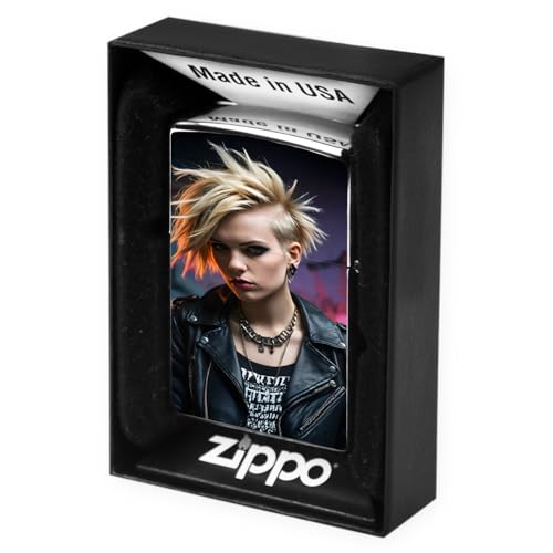 Original Zippo Feuerzeug Chrom mit mit Deinem Foto Bedruckt | Einzigartiges Geschenk für Männer, Sammler, Vatertag mit Deinem Wunschmotiv