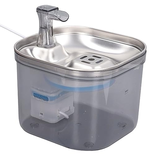 Fuente de agua automática para gatos acero inoxidable miniatura 3