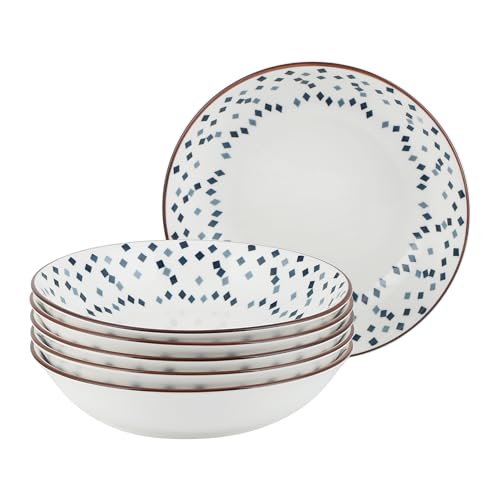 Acyhggi Pastateller Set, 6-teilig (20oz/600ml) -Porzellan...