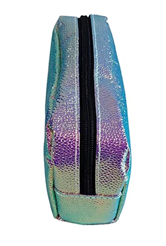 William Lamb Girls Fashion Iridescent Reflective Pencil Case Make-up Beauty Bag, Multicolor - Image 2