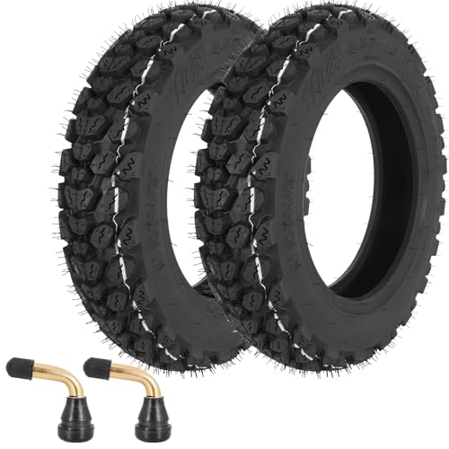 WEIYINGSI 3.50-10 Scooter Tire 3.50-10 Off-Road Tubeless Tire for Front/Rear Replacement Scooters and Mopeds Tires with 10 Inches Rims - 2 PACK