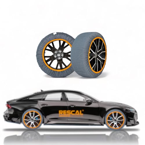 Rescal X-LARGE Snow Tire Socks For All Tire Sizes, Tire Chains Alternative, Car Tire Socks cover