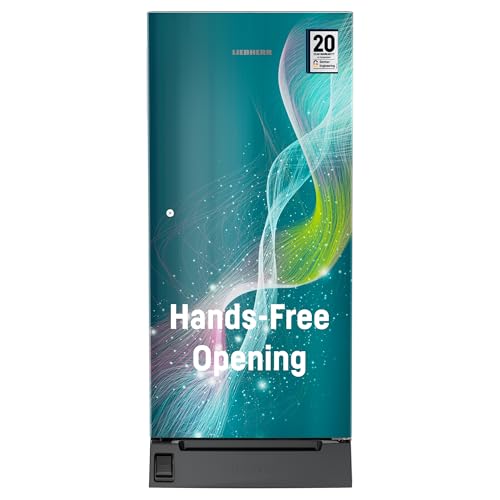 Image of Liebherr 191L 5 Star Inverter,Direct Cool,Handsfree,Foot Pedal,Base Drawer,Pocket Handle,Single Door Refrigerator,20 Yrs Warranty on Compressor,Freezer 22 L,Vegetable Organiser,Teal string(2024 Model)