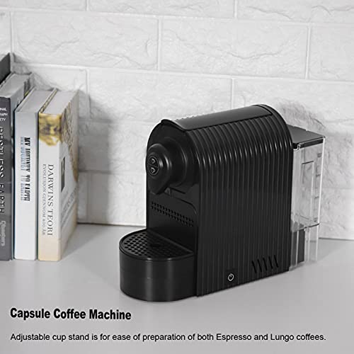 Máquina, Máquina de Café con Soporte de Taza Ajustable para Hacer Café con Leche para el Hogar(Negro (Europa 220-240v)) - Imagen 5