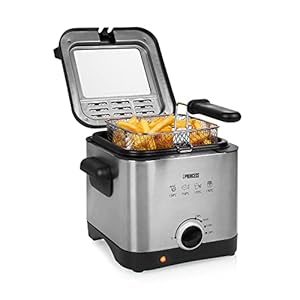 Frietpan Princess 182612 – Mini frituurpan 1.5 liter – 1000 Watt – RVS – Vaatwasserbestendig