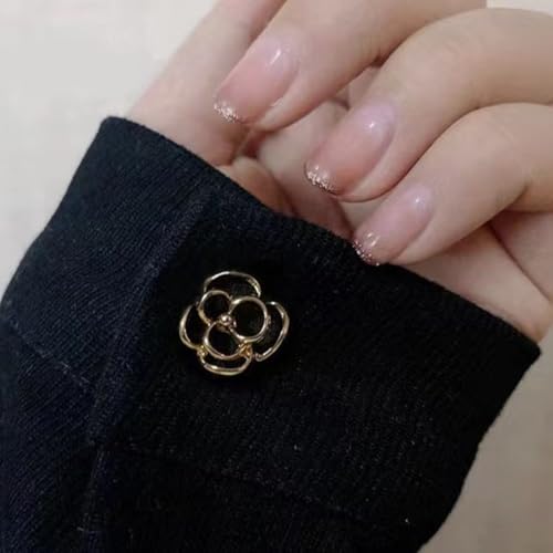Image of Daisy Small Flower Brooches Pin12 PCS Flower lapel pin for women Gold Silver Bow /Heart /Leaf /Butterfly Brooches Pins Dress Skirt Scarf Hat Pins Clothing Decoration Accessories