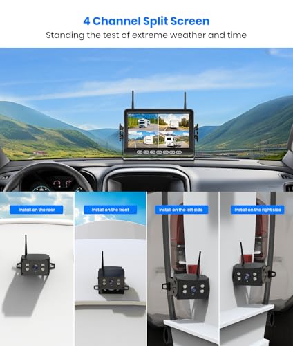 Image of Works with W15 Only: Wireless Backup Camera for RV, HD 1080P Back Up Camera with IR Night Vision, IP69K Waterproof Reverse Camera for Trailer, Camper 5th Wheel BoscamPlus