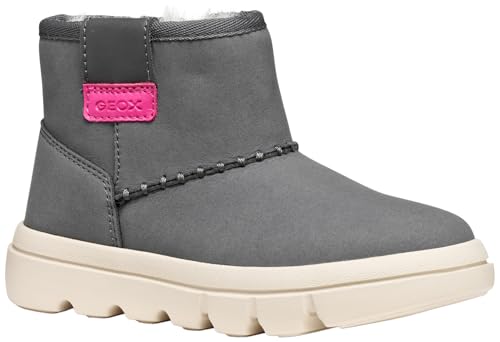 Geox J Willaboom Girl, Bota de Tobillo, Gris Oscuro, 29 EU