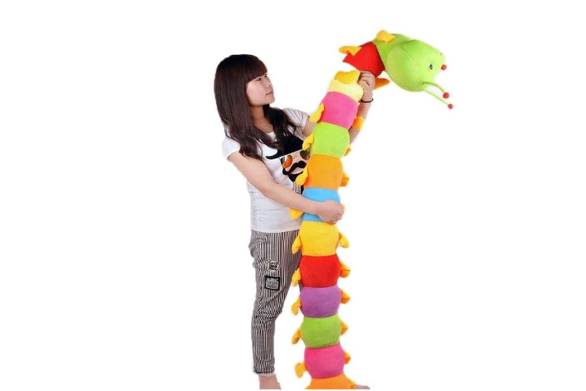 O&R® Big Size Caterpillar Soft Toys for Children Long Teddy Bear Birthday Gift Home Room Sofa Decoration car showpiece, for Girlfriends & Boyfriends Stuffed Animal Multicolour (160 cm) (B0CTY9Q162) Amazon Price History, Amazon Price Tracker