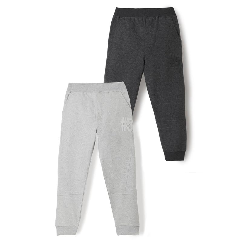 Image of chopper club Boys 6-14 Years Jogger Track Pants Cotton Regular Fit Sweatpants Lowers Pack of 2