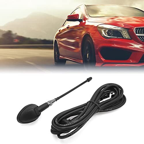 sourcingmap Car Auto Roof Mount PVC Flexible Electronic AM FM Radio Antenna, Black, 28 x 12 x 9 cm - Image 3