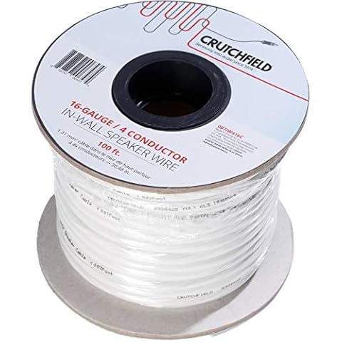 Crutchfield 16 Gauge in-Wall 4 Conductor Wire, 100 Foot Roll Cover