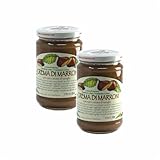 Agritur - Crema de castañas, ron y vainilla clásica ecológica, 60% fruta, con azúcar de caña, natural y sabrosa, ideal para el desayuno, postres y yogur, pack de 2×330 g