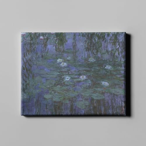 Claude Monet Nénuphars bleus grande toile décoration murale salon et bureau