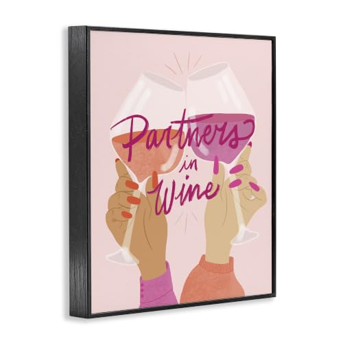 Image of Wine Partners Glam Sassy Friends, 11 x 14 Inch Framed Giclee Print