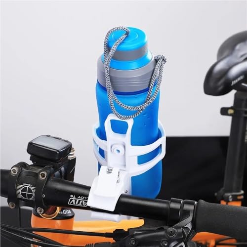 Porte-bouteille de vélo anti-chute support blanc robuste pour bidon