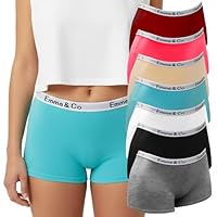 Trifolium 3 Pack Women's Cotton Boy Shorts Underwear Random 3 Colours UK 18-20 Factory Label XL (6289-3pk-XL-Random-3)