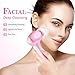 Electric Facial Cleansing Brush, Skin Spin face Brush for Deep Cleaning, Gentle Exfoliating, Blackhead Removing, Pearl Pink, Battery Operated